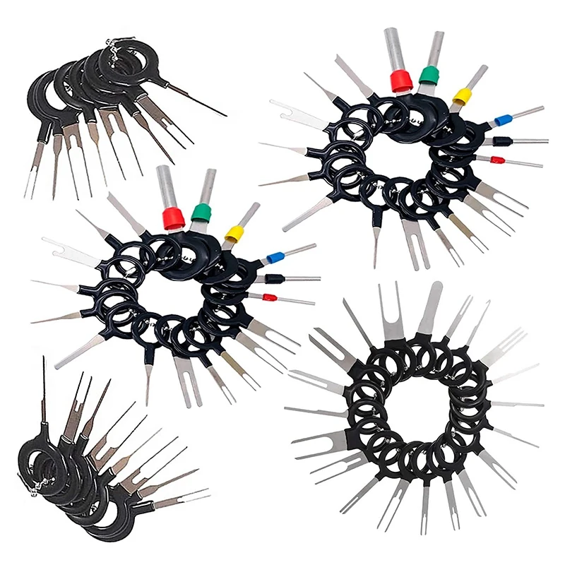 

Wire Connector Terminal Pin Extractors, Crimp Connector Pin &Wire Harness Terminal Extractor,Needle Removal Tool Set