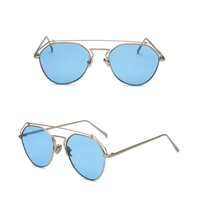 

Новые металлические солнцезащитные очки ослепляют цвет европейских и американских модных солнцезащитных очков для женщин океанские солнцезащитные очки
