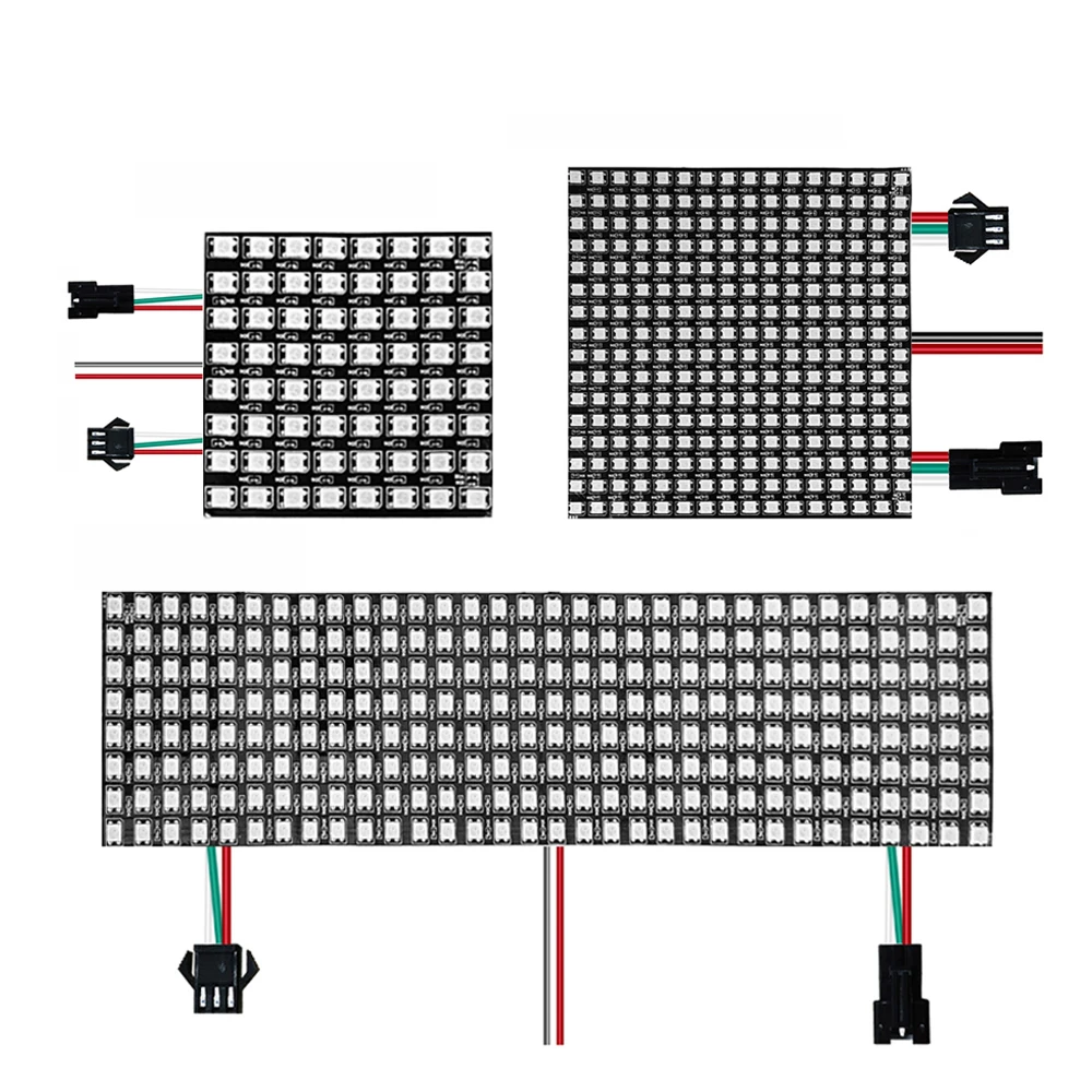 Светодиодная лента гибкая матрица 5050 RGB 16*16/8*32 /8*8 64/256 пикселей 5 в пост. Тока | Лампы