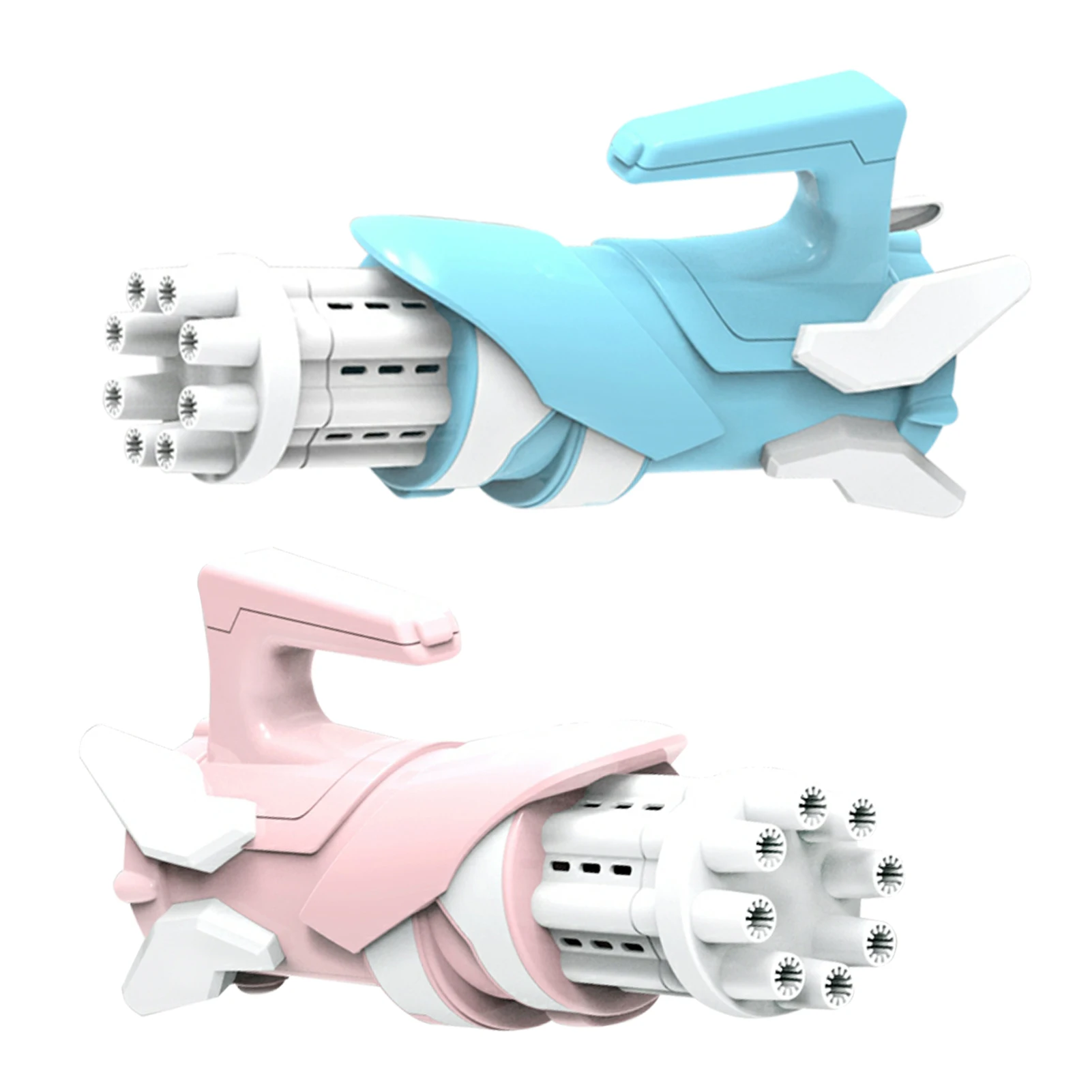 

Gun Automatic Bubble Blower Summer Soap Water Bubble Machine 8 Hole Bubble Bubble Machine2-in-1 Electric