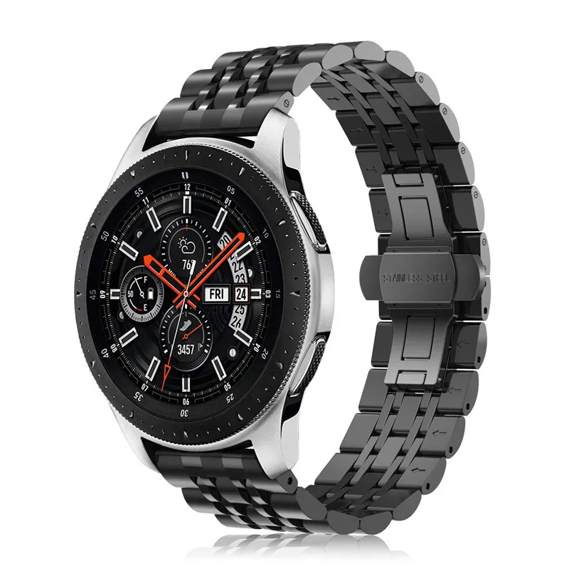 22 мм 20 мм ремешок из нержавеющей стали для samsung Galaxy Watch 46 мм 42 мм/Active 2 44 мм 40 мм Band gear Sport/S2 S3 браслет ремешок