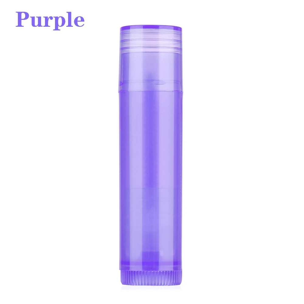 purple 10 шт./партия, 5 мл, пустые косметические контейнеры для губной помады, тюбики для бальзама для губ, контейнер для лосьона, клей-карандаш, набор прозрачных бутылочек для путешествий - Цвет: purple