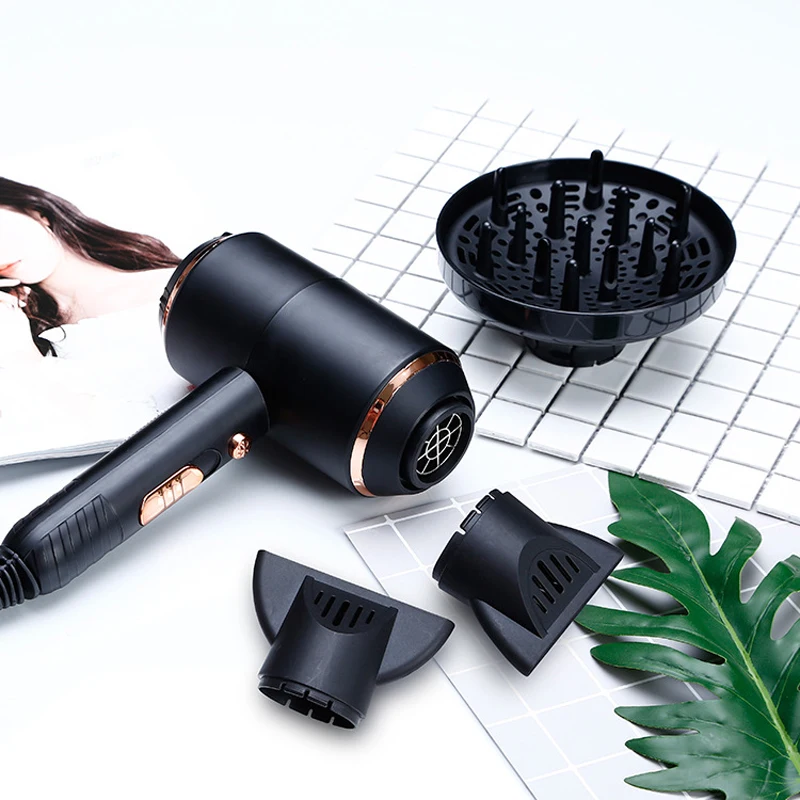 

Kemei Hair Dryer EU Plug Professional Powerful Blowdryer Hot and Cold Strong Power 4000W Negative Ion Blow Dryers with Diffuser