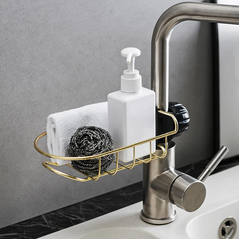 Подвесная стойка для хранения раковины держатель губки и полотенец сливной