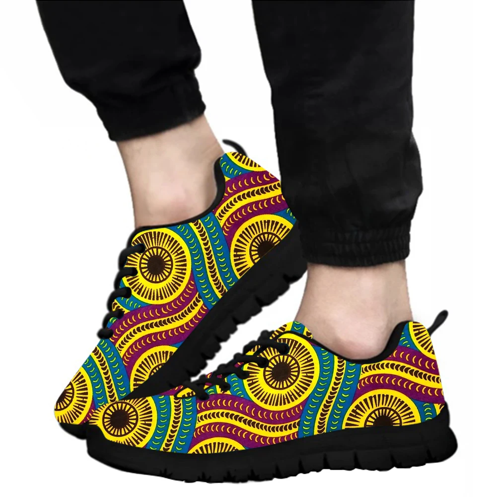 

ELVISWORDS, Мужская крутая Африканская Этническая обувь, весна-осень, уличные дышащие кроссовки, черная винтажная мужская обувь