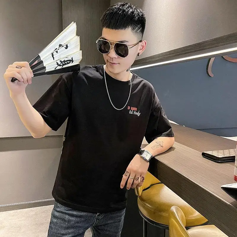 

2021 cotton short sleeve t-shirt men's summer printed T-shirt