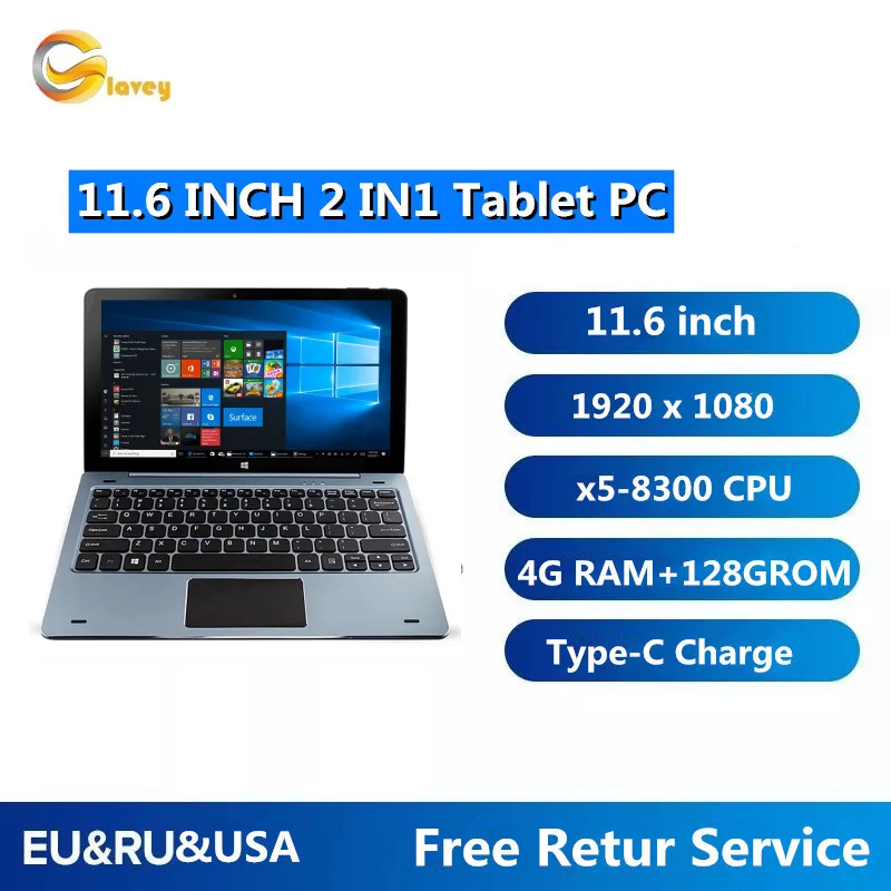 Мини ноутбук 11 6 дюйма 4 + 128 ГБ Windows 10 NC01|Планшеты| |