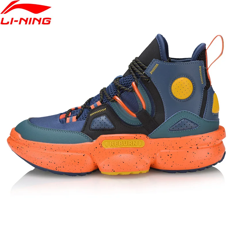 Li Ning Для мужчин перезапуск 2 0 EZ FIT Баскетбол культуры Обувь вырезы на нескользящей