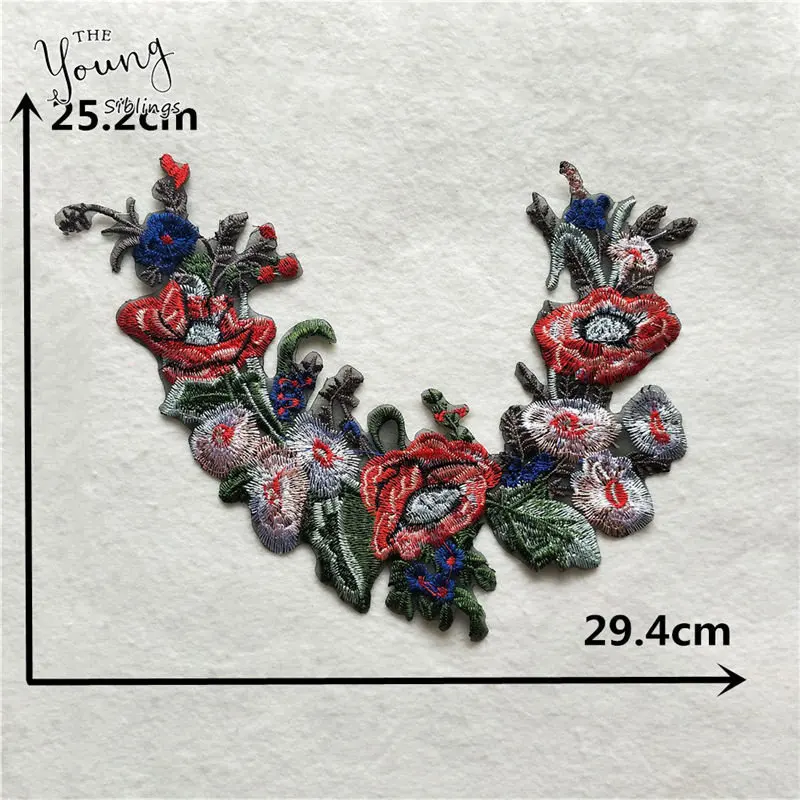 Красивые цветы кружевной вырез ткань для рукоделия вышивка аппликация кружевное