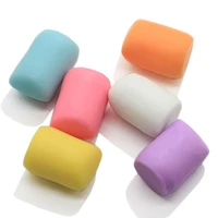 50100pcs cotton candy resin cabochons miniature marshmallow diy food jewelry accessories colorful ornament 3d cube dolls