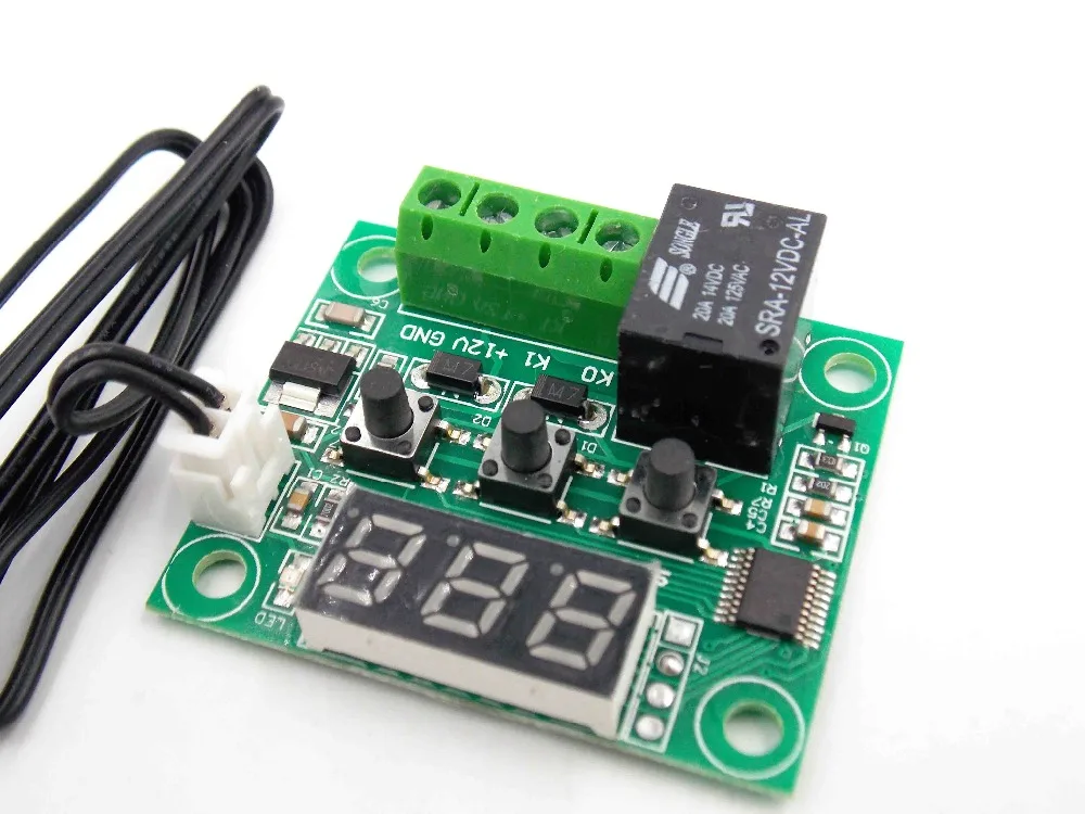 Цифровой светодиодный термостат W1209 термометр с контроллером температуры модуль