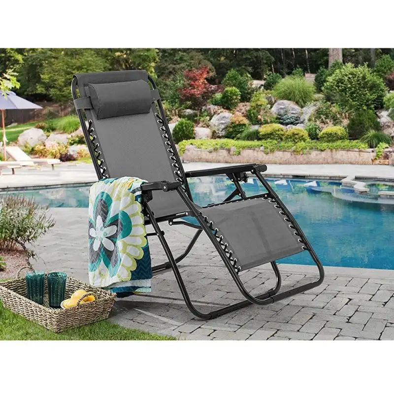 

Textilene Teslin Dormette Sun Lounge Leisure Deck Chair Outdoor Office Lounge Load Big Chair Beach Chair Sofa Bed Fishing Chair