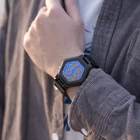 Мужские деревянные часы BOBO BIRD светодиодный ские электронные часы с уникальным светодиодным дисплеем, подарки для мужа, ночное видение, Прямая поставка, OEM