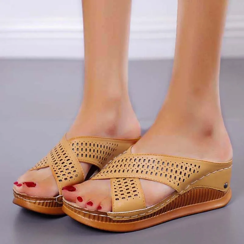 

Women's Sandals 2021 Shoes Slippers Female Flats Beach Woman Thick Bottom Sandals Women Increase Shoes For Women Sandalias mujer
