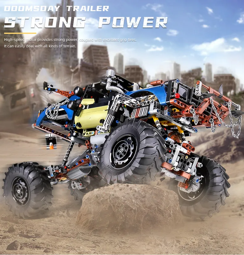 

MOULD KING Car Model The APP Motorized RC Rebel Tow Truck High-Tech Building Blocks Assembly Bricks Kids DIY Toy Christmas Gifts