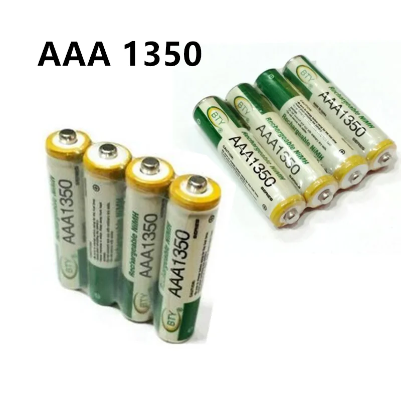 4 20 шт. Новинка AAA1350 батарея 1800 мАч 3A перезаряжаемая Ni MH 1 2 в AAA для часов мышей