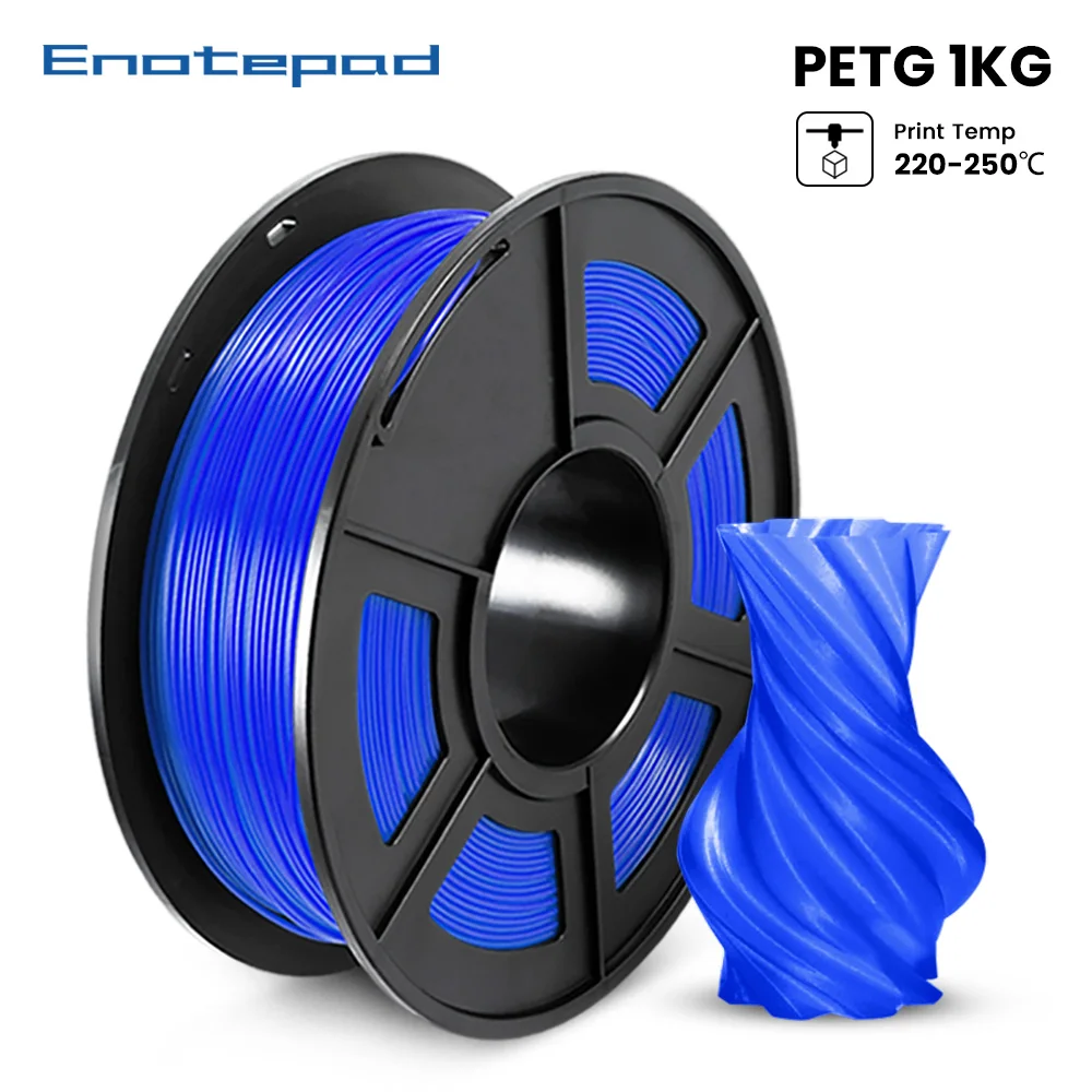 

Нить для 3D-принтера Enotepad, 1,75 мм, катушка 1 кг, 100% без пузырьков, с вакуумной упаковкой, подходит для 3D-принтера