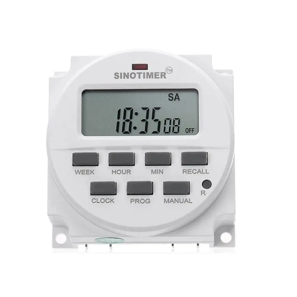 220V AC ЖК дисплей 7 дней в неделю программируемый таймер Управление Мощность
