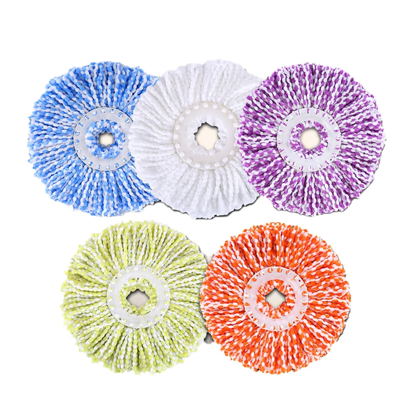

Household Cloths Microfiber Rotating Mop Replacement Cloth Spin For Wash Floor Squeeze Mops Lazy Utensils Rag Cleaning Tools