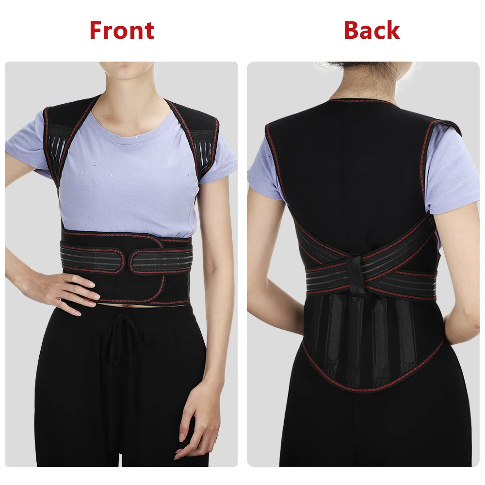 

Black Tourmaline Self-heating Back Support Waist Brace Magnets Heating Therapy Support Belt Back Posture Corrector Health Care