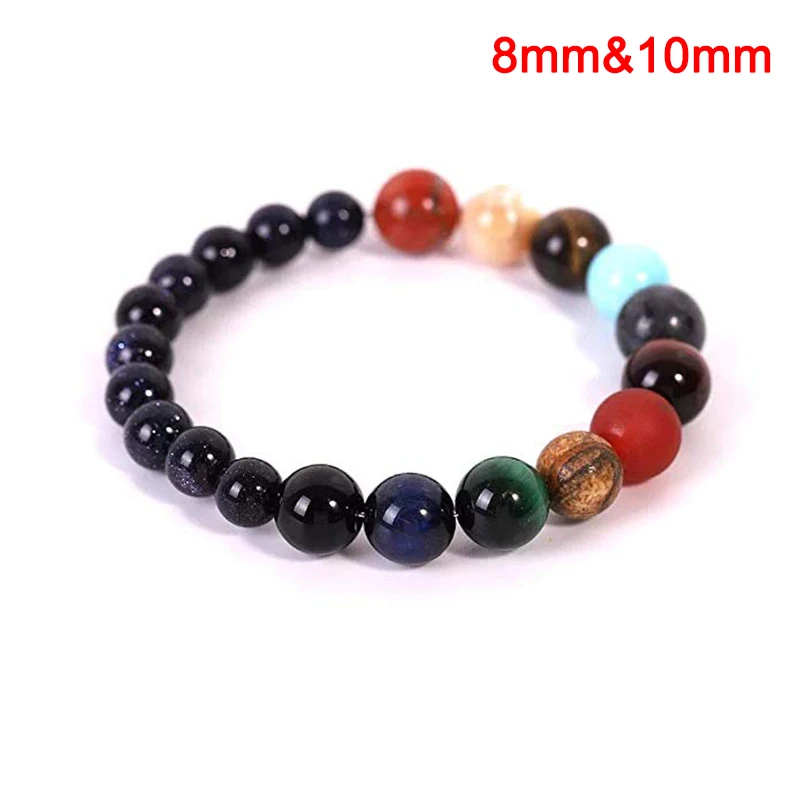 Восемь планет браслет из бисера Вселенной Йога с чакрами ювелирное изделие