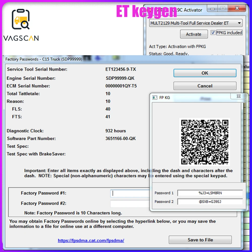 

FACTORY PASSWORDS GENERATOR-18 DIGIT Password Generator