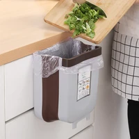 household kitchen collapsible wall mounted trash can car classification plastic storage and sorting trash basket trash bin trash