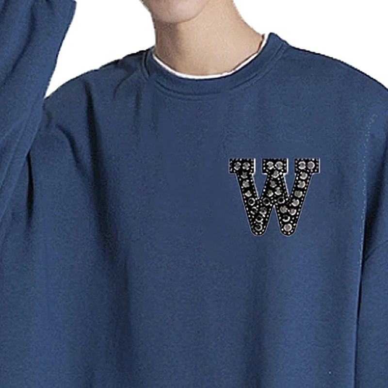 1 шт. полоска английского алфавита стразы аппликация для шитья утюгом нашивка