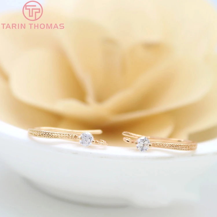 6 шт высотой 17 мм с покрытыем цвета чистого 24 каратного золота Цвет латунным