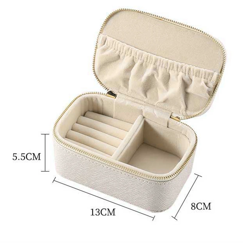

Jewelry Box Travel Cosmetic Jewelry Organizer Makeup Lipstick Storage Box