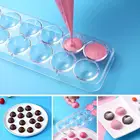Прозрачная форма для шоколада X5p9, формочка сделай сам для выпечки, 14 полушариков из поликарбоната