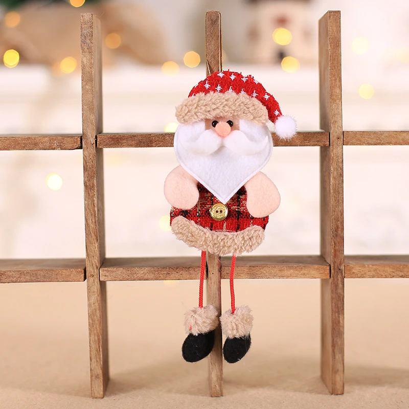0144-Santa Claus C Висячая кукла Ангел рождественские украшения для дома рождественские товары кулон Рождественский орнамент Navidad Kerst год - Цвет: 0144-Santa Claus C