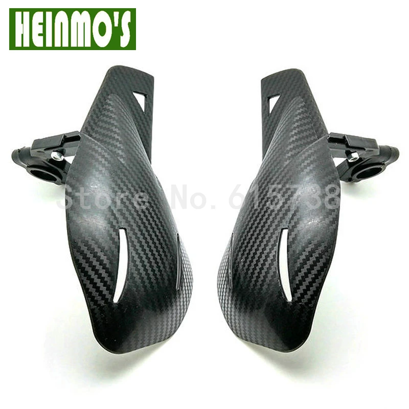 Черные карбоновые накладки на руль защита для рук подходит мотоцикла мотокросса