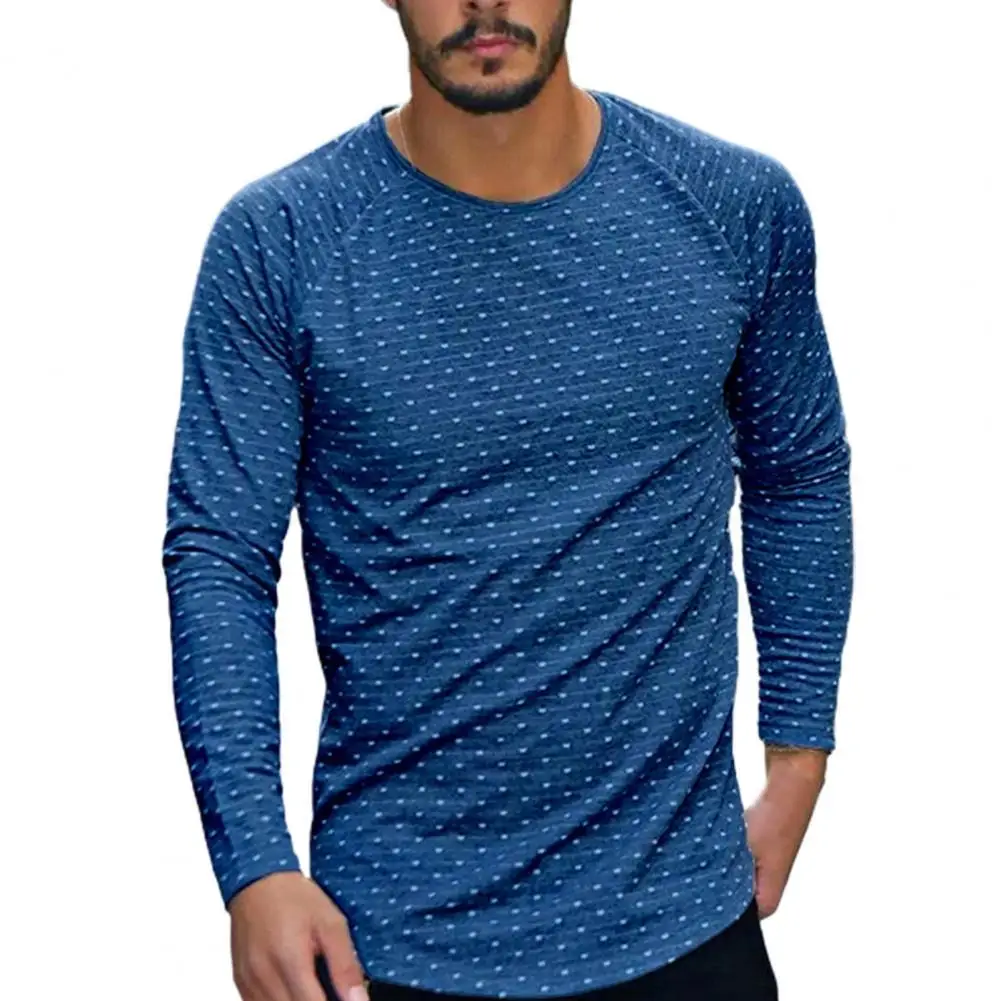 

Men T-shirt Fashion 3D Print Top dot Shirt Clothing Autumn Casual Pullovers Long Sleeve Tees Shirt Plus SIze