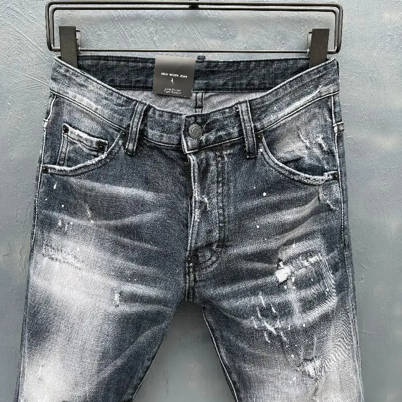baggy jeans women classic,Authentic DSQUARED2,Retro,Italian brand ,Women/Men Jeans,locomotive,Jogging jeans,DSQ052