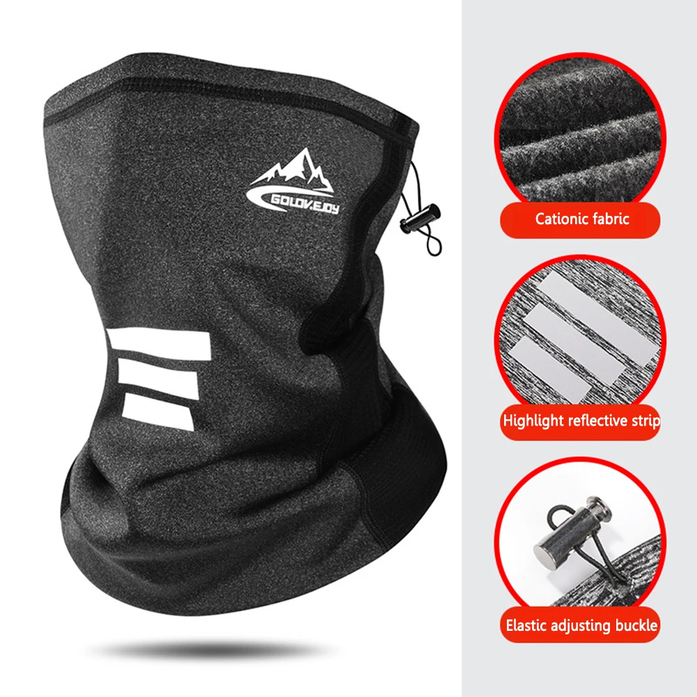 

Зимняя уличная маска для рыбалки Флисовая теплая ткань дышащий сетчатый ветрозащитный мягкий удобный светоотражающий тканевый головной п...