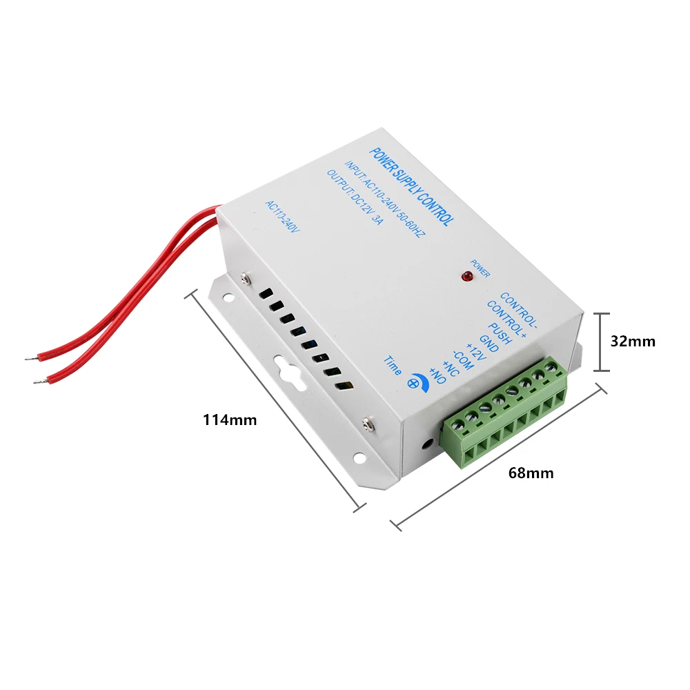 smart electronic lock with ic keys and power supply for video intercom access control system support remote unlock the door free global shipping