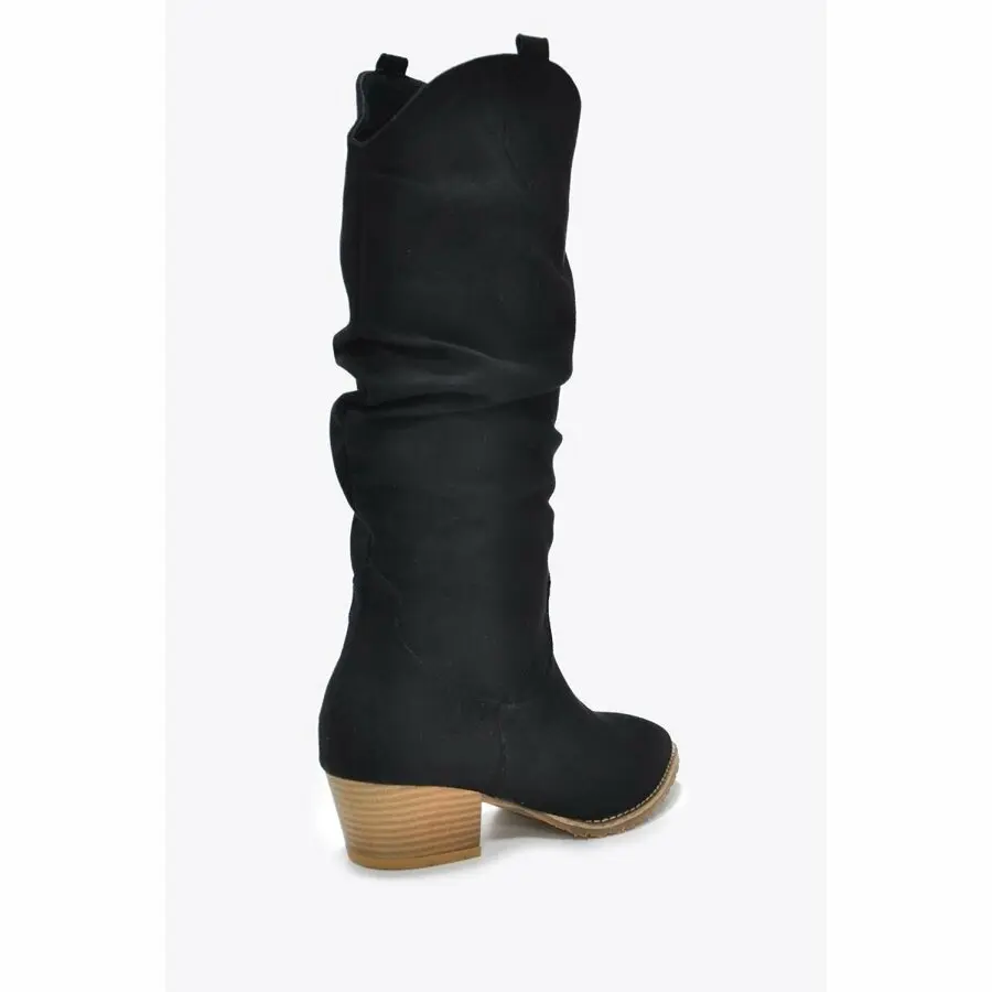 

Women Boots Mink Shoes Women Black Boots Vzn20-021K