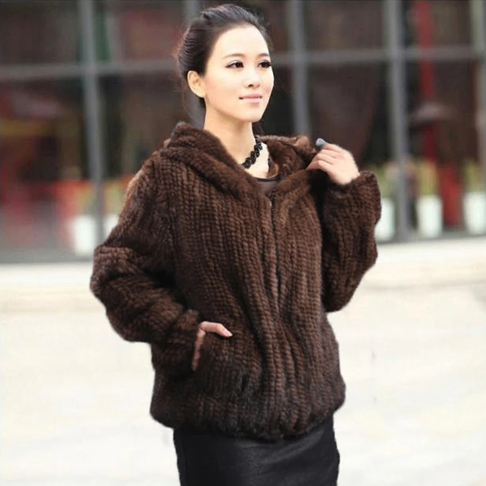 Горячая Распродажа вязанные колготки из натурального меха норки пальто с