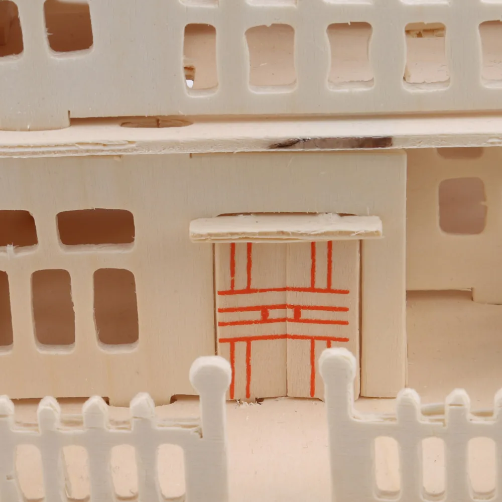 

Children Wooden Toys DIY House Simulation Model 3d Puzzle Brain Development Jigsaw Puzzle Educational Toys For Kids Toys Gifts