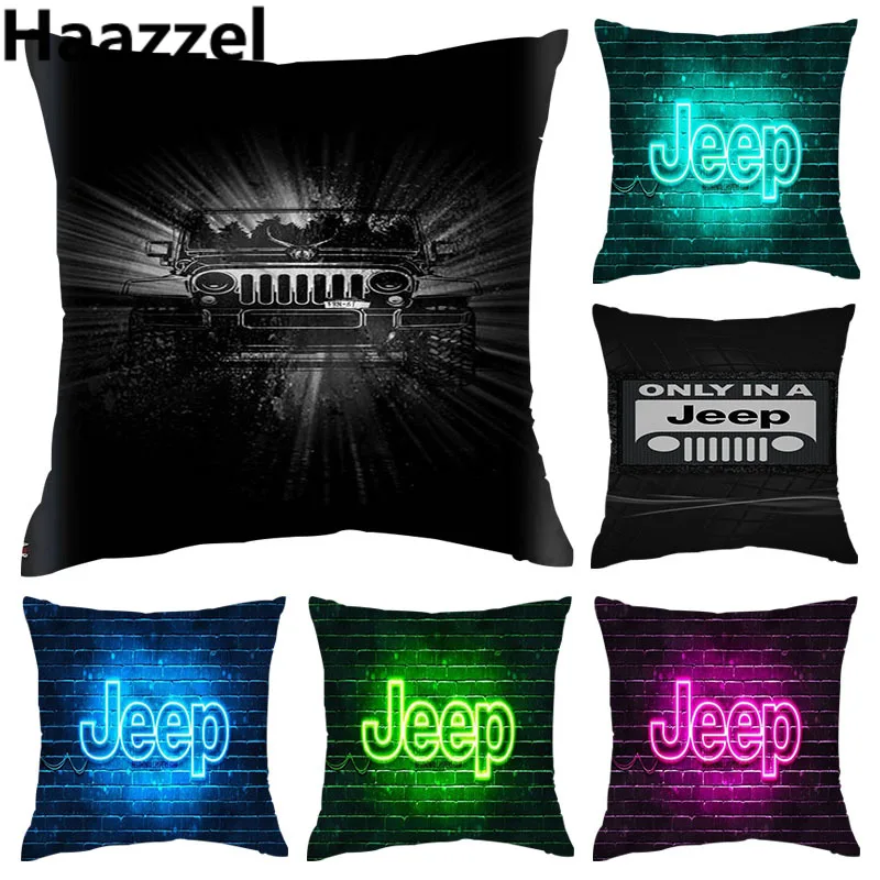 Чехол для диванной подушки jeep с 3D принтом наволочки подушек Happy Campers наволочка