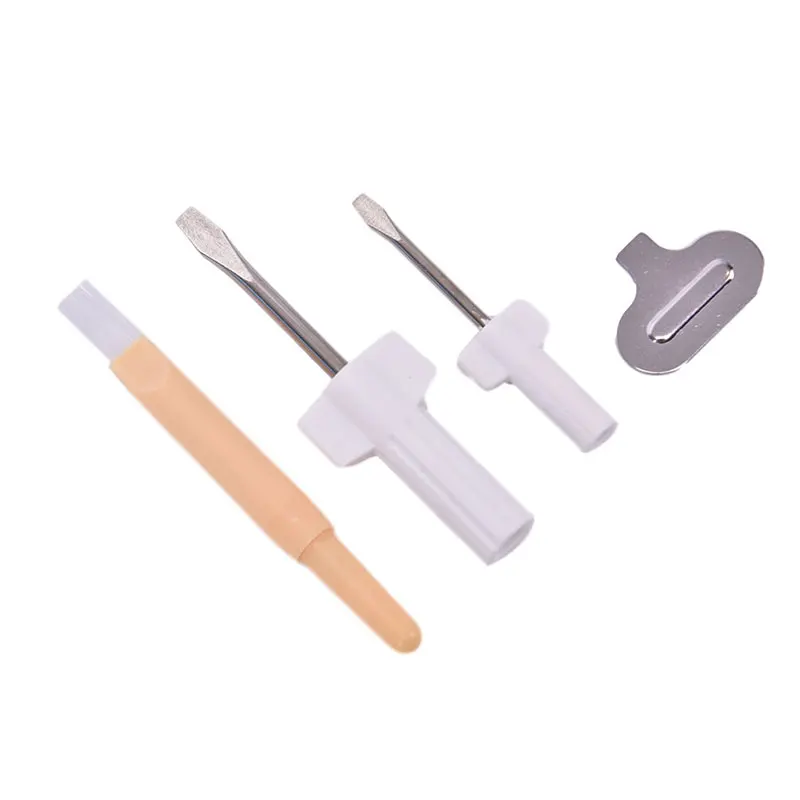 

4pcs/set Needle Plate Driver Sewing Screwdriver Cleaning Brush Sewing Repair Tools for Sewing Machine Repair Accessories