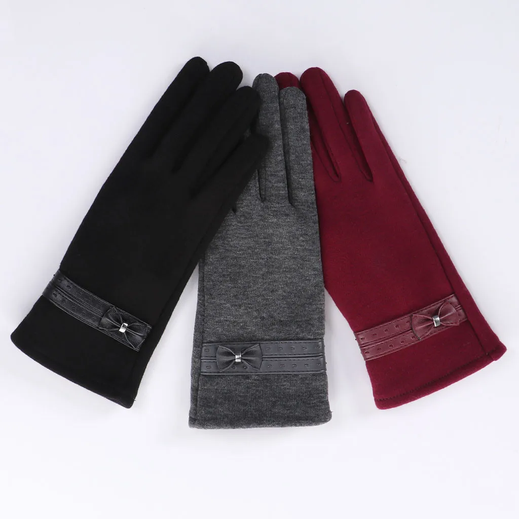 SAGACE Модные женские зимние спортивные теплые перчатки с сенсорным экраном для