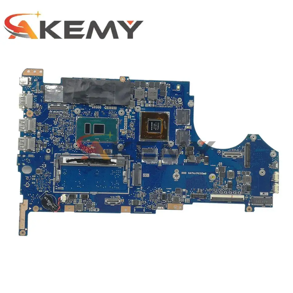 60nb0c20 mb7110 for asus ux560u ux560ux q524uq laptop motherboard rev 2 0 w i7 7500u 8gb ram n16s gt1 ka a2 100 tested working free global shipping