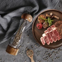 6 inch7 inch8 inch wooden acrylic pepper grinder kitchen tool