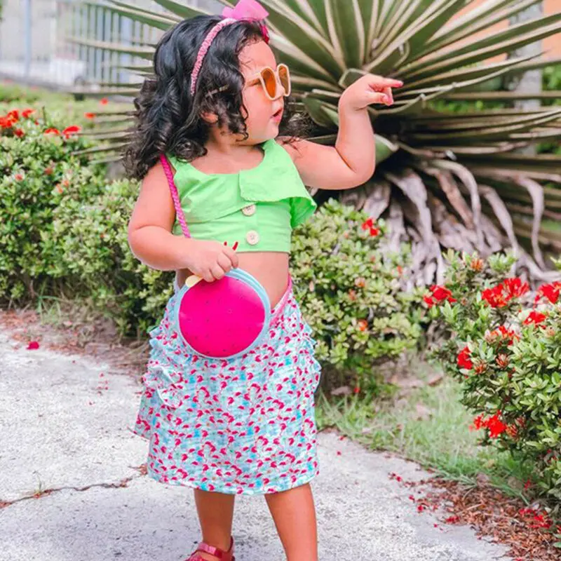 Для детей ясельного возраста для маленьких девочек жилет с оборкой топы принтом