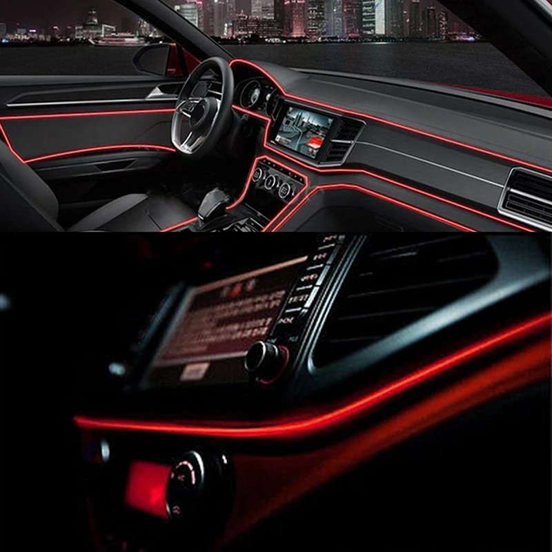 

Replacement Car Interior LED Strip light 2m Universal Inner Accessory Wire Lamp