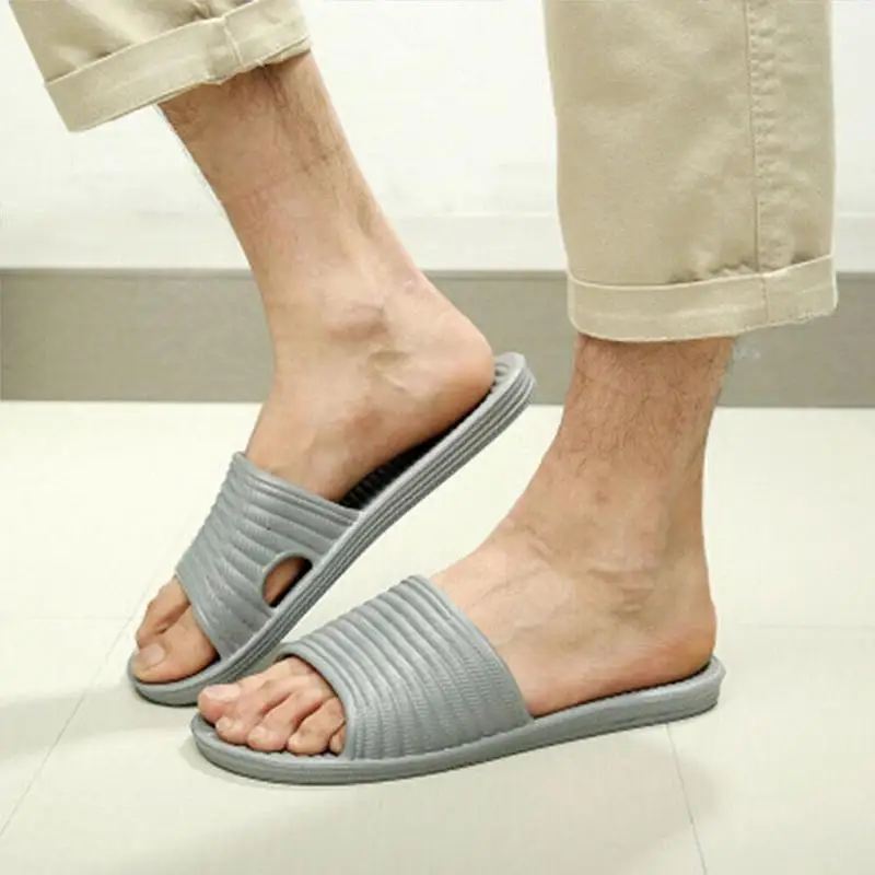 Шлепанцы унисекс для душа и пляжа Нескользящие пляжные летние тапочки большие