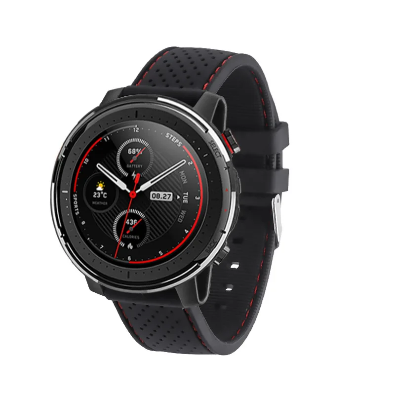 22 мм подходит для Huami amazfit gts ремешок Huawei часы gt силиконовый Сменный ремень Jiaming