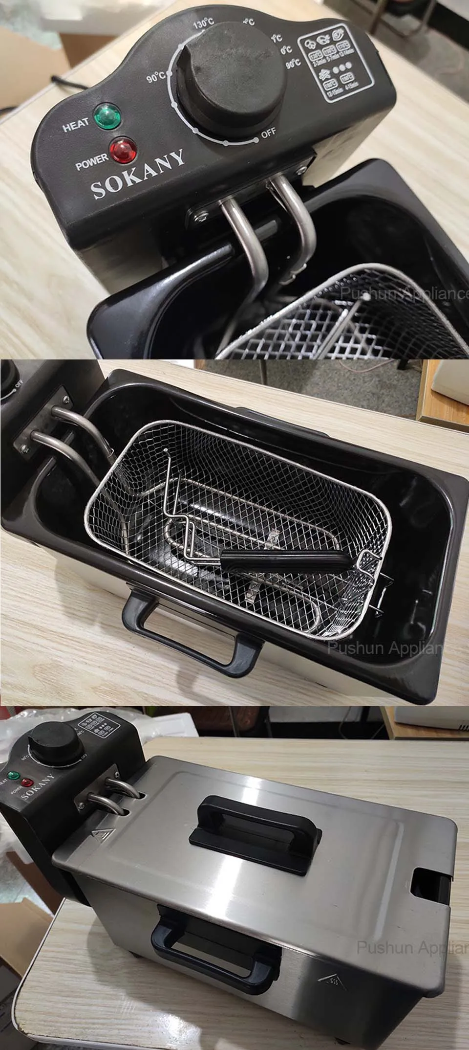 Электрический Глубокий Fryer для жарки картофеля фри машина масляной печи горячей формы для жарки куриный гриль ЕС США вилка